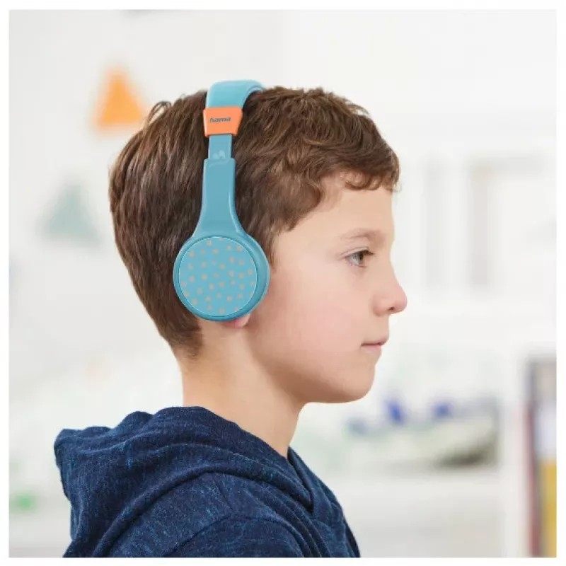 Hama Teens Guard II Headset Sem Fios Head-band Chamadas/Música USB Type-C Bluetooth Azul, Laranja