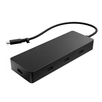 Hub multiporta HP 4K USB-C, USB Type-C, USB Type-C, 10000 Mbit/s, 3840 x 2160, preto, 65 W
