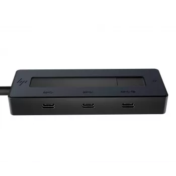 Hub multiporta HP 4K USB-C, USB Type-C, USB Type-C, 10000 Mbit/s, 3840 x 2160, preto, 65 W