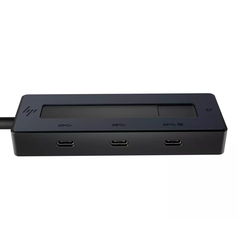 Hub multiporta HP 4K USB-C, USB Type-C, USB Type-C, 10000 Mbit/s, 3840 x 2160, preto, 65 W