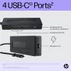 Hub multiporta HP 4K USB-C, USB Type-C, USB Type-C, 10000 Mbit/s, 3840 x 2160, preto, 65 W