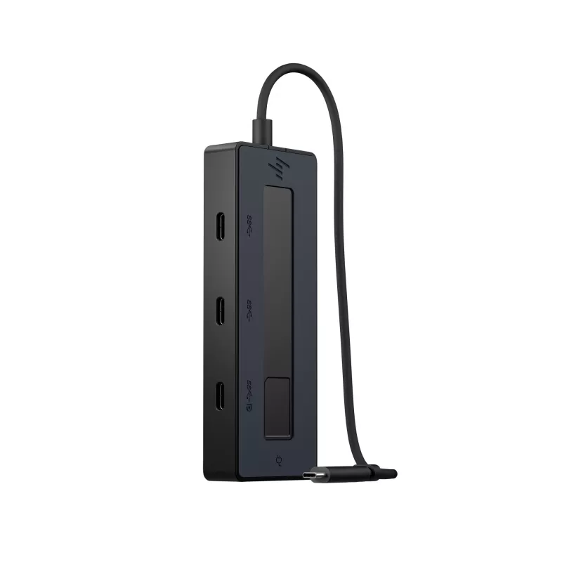 Hub multiporta HP 4K USB-C, USB Type-C, USB Type-C, 10000 Mbit/s, 3840 x 2160, preto, 65 W