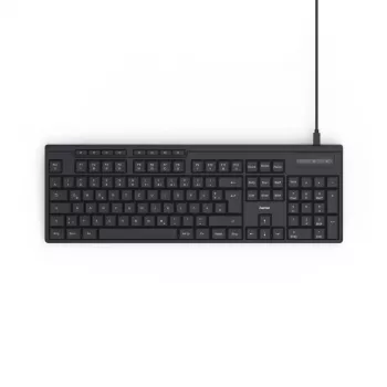 Hama CK-200 teclado Home/Office USB QWERTZ alemão preto