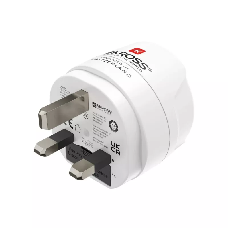 Hama 00223483 adaptador de viagem tipo G (UK) tipo F branco