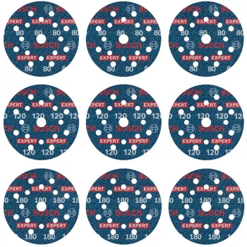 Disco de lixa Bosch 2608902407 Ø125 mm — 1 unid. disco de lixa para lixadeira rotativa/excêntrica