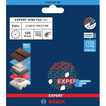 Disco de lixa Bosch 2608902407 Ø125 mm — 1 unid. disco de lixa para lixadeira rotativa/excêntrica