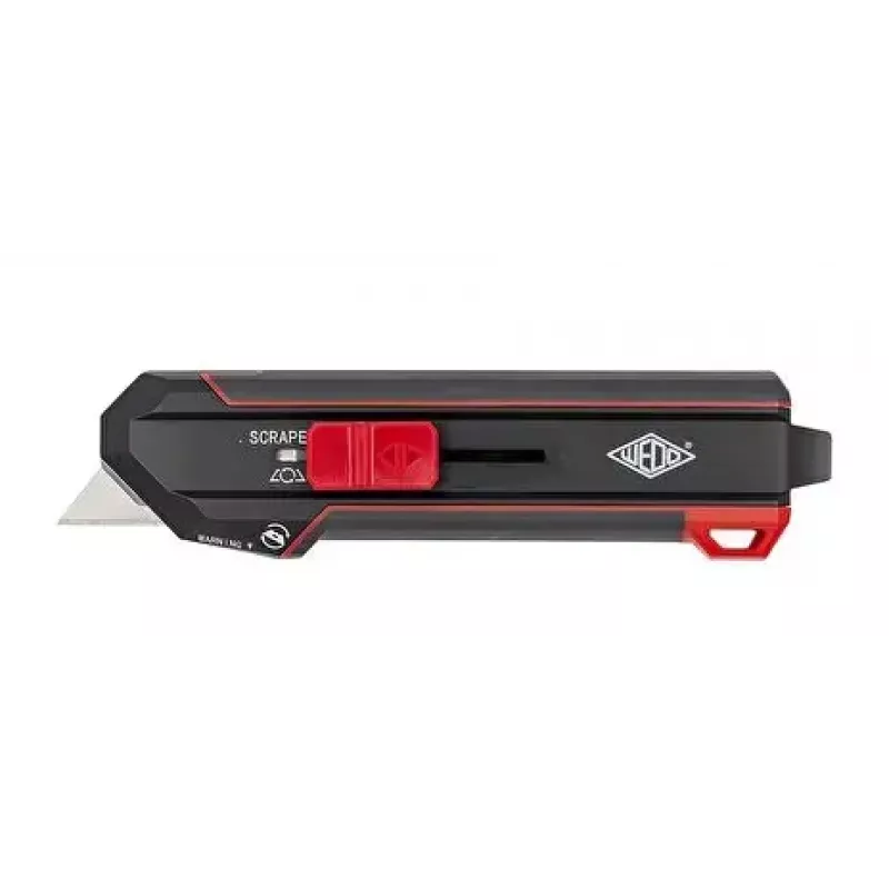 WEDO 78822 Premium x-ato-raspador com função de rotação da lâmina, preto/vermelho