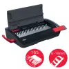 Encadernadora manual de pente GBC CombBind® CB12, encadernadora de pente, manual, 165 folhas, preto, vermelho