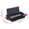 Encadernadora manual de pente GBC CombBind® CB12, encadernadora de pente, manual, 165 folhas, preto, vermelho