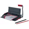 Encadernadora manual de pente GBC CombBind® CB12, encadernadora de pente, manual, 165 folhas, preto, vermelho