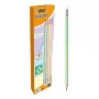 BIC Evolution Pastel lápis HB com borracha, 10 unidades, Pink/Purple/Green/Yellow
