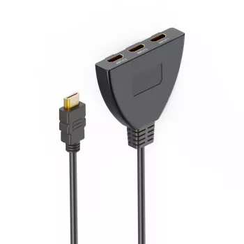 Hama 4K comutador HDMI 3x1, 3x HDMI fêmea para 1x HDMI macho (00205101)