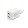 Hama 00201989 Carregador móvel para headset, portátil, powerbank, smartphone, tablet Branco AC Carregamento rápido Interior