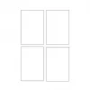 Avery Quick&Clean C2318-25i cartões, 82,6 x 127 mm, 260 g/m², branco, 100 cartões (25 folhas x 4)