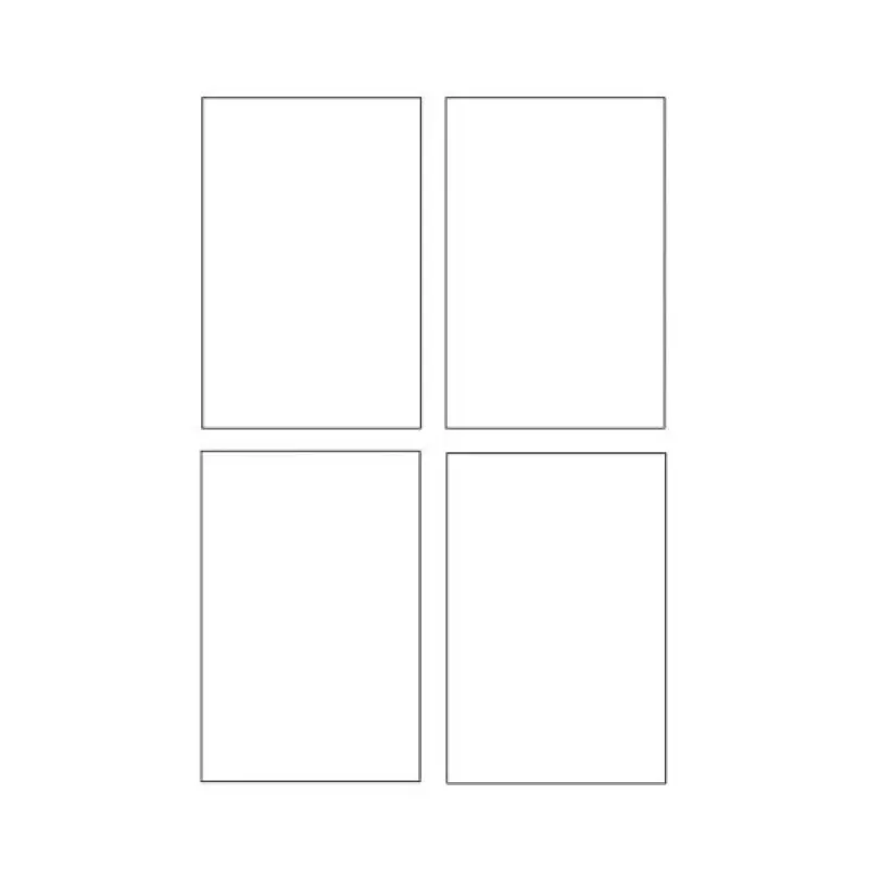Avery Quick&Clean C2318-25i cartões, 82,6 x 127 mm, 260 g/m², branco, 100 cartões (25 folhas x 4)
