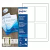 Avery Quick&Clean C2318-25i cartões, 82,6 x 127 mm, 260 g/m², branco, 100 cartões (25 folhas x 4)