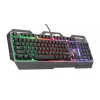 Teclado gaming Trust GXT 856 Torac USB QWERTZ alemão preto RGB LED