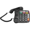 Telefone analógico Olympia 4500 preto branco