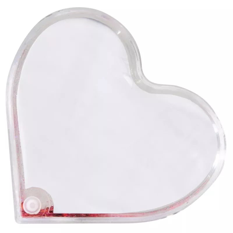 Moldura individual Hama Heart vermelha, transparente