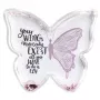 Moldura individual Hama Butterfly rosa, transparente