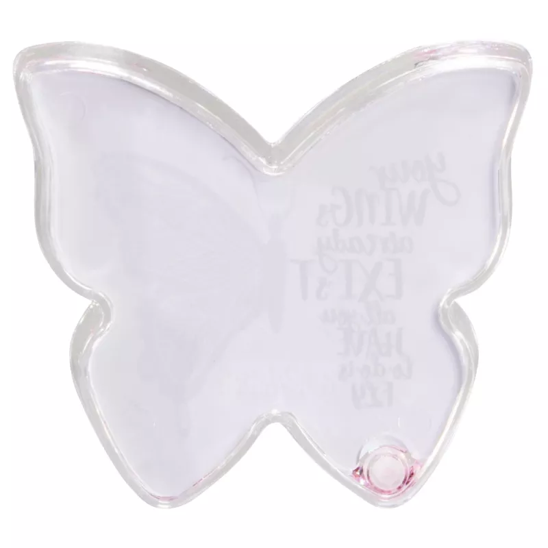 Moldura individual Hama Butterfly rosa, transparente
