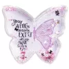 Moldura individual Hama Butterfly rosa, transparente