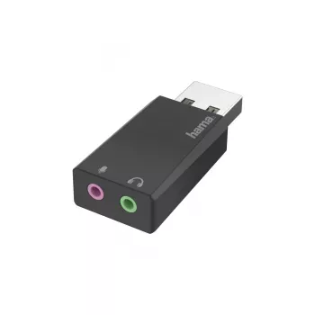 Hama Essential Line placa de som estéreo USB 2.0 (00200323)