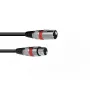 Cabo de áudio Omnitronic 30220401 0,5 m XLR de 3 pinos preto