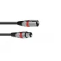 Cabo de áudio Omnitronic 30220406 1 m XLR 3 pinos preto