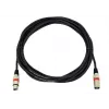 Cabo de áudio XLR 3 pinos Omnitronic 3022052R 7,5 m preto