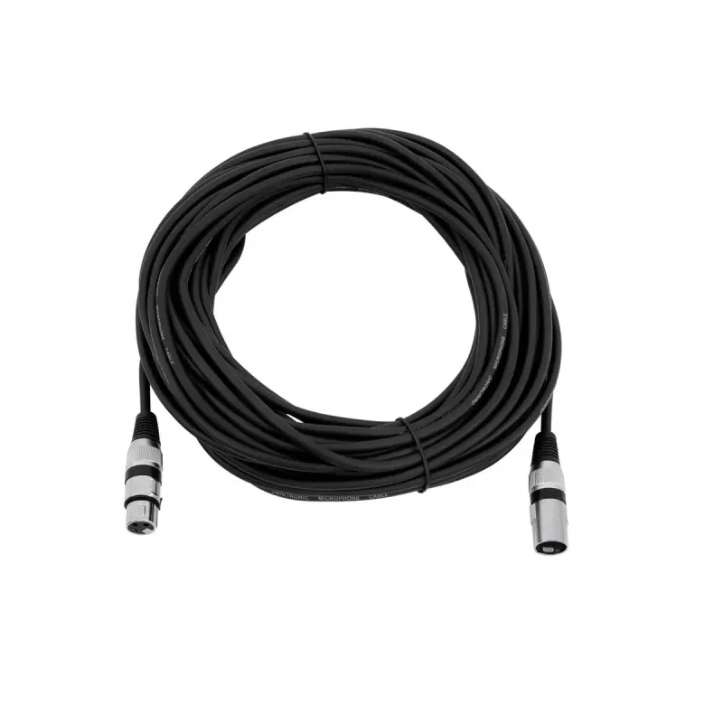 Cabo de áudio Omnitronic 3022058N 20 m XLR (3 pinos) preto