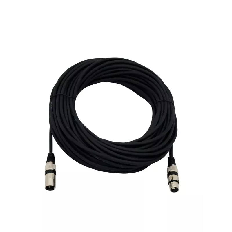 Cabo de áudio Omnitronic 30220590 25 m XLR 3 pinos preto