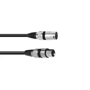 Cabo de áudio Omnitronic 30220590 25 m XLR 3 pinos preto
