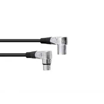 Cabo de áudio Omnitronic 30220630 1,5 m XLR 3 pinos preto