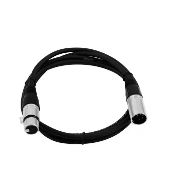 Cabo de áudio Omnitronic 30220763 1 m XLR 5 pinos preto