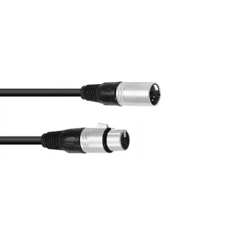 Cabo de áudio Omnitronic 30220763 1 m XLR 5 pinos preto