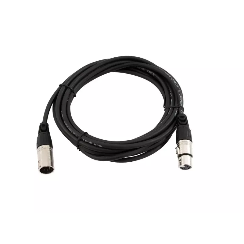 Cabo de áudio XLR 5 pinos Omnitronic 30220769