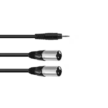 Cabo de áudio 3 m Omnitronic 30225157