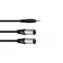 Cabo de áudio 3 m Omnitronic 30225157