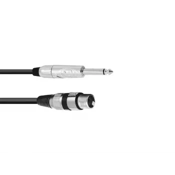 Cabo de áudio Omnitronic 30225170 5 m XLR 3 pinos 6,35 mm preto