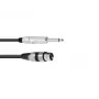 Cabo de áudio Omnitronic 30225170 5 m XLR 3 pinos 6,35 mm preto