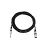 Cabo de áudio XLR 3 pinos 6,35 mm Omnitronic 3022519C 5 m preto