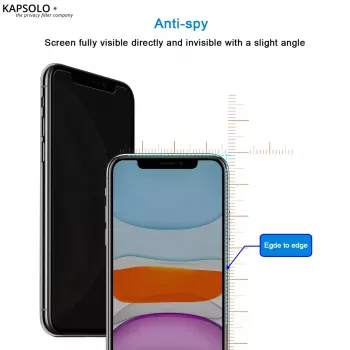 Vidro temperado de privacidade KAPSOLO iPhone 12 mini