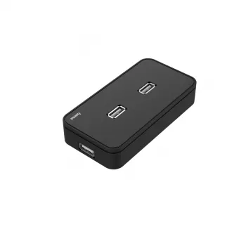 Hub USB HAMA 00200123 — Hub USB 2.0 de 7 portas, 480 Mbit/s, preto, cabo de 1,1 m