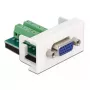 Módulo conector fêmea VGA para barra de terminais DeLOCK Easy 45 81346