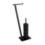 Escova de sanita com suporte WENKO 24395100 preto aço inoxidável