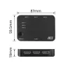 Comutador HDMI ACT 4K 3x1 preto 60Hz 1920x1080 3840x2160