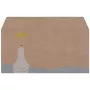 Sigel envelope de Natal Urso polar com estrela cadente, DIN comprido, gomado, papel kraft 100 g/m2, sem janela