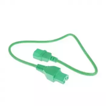 ACT AK5302 cabo de alimentação C14 - C15, verde, 0,6 m