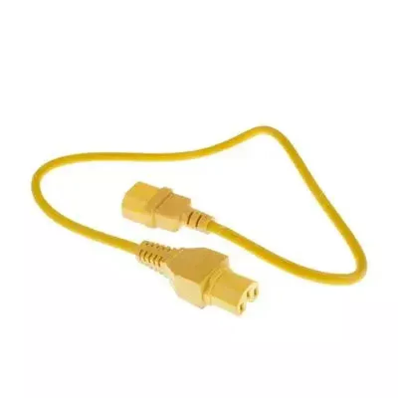 Cabo de alimentação ACT C14 - C15 amarelo 0,6 m